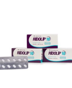 Ezetimib 10 mg, hạ mỡ máu, ridolip 10mg